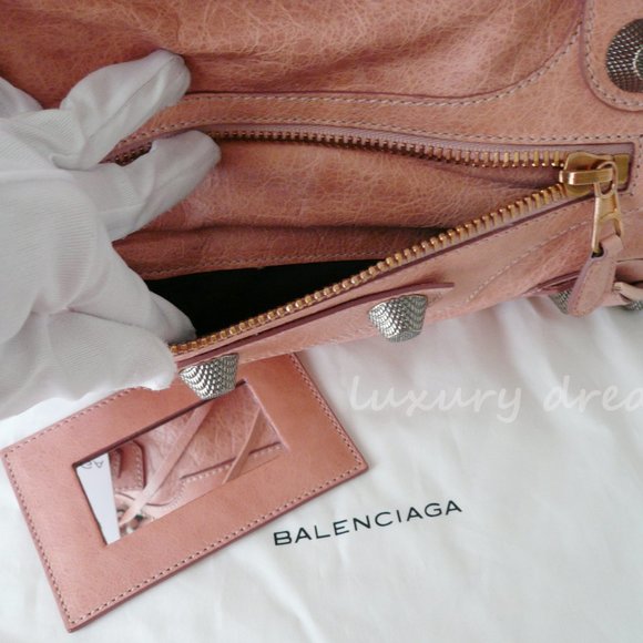 BALENCIAGA THE GIANT CITY Handbag Pink Rose - Picture 6 of 9